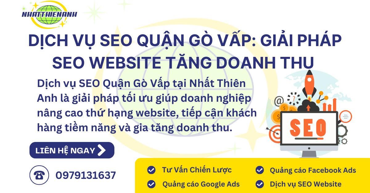 Dịch Vụ SEO Quận Gò Vấp Giải Pháp SEO Website Tăng Doanh Thu Bền Vững