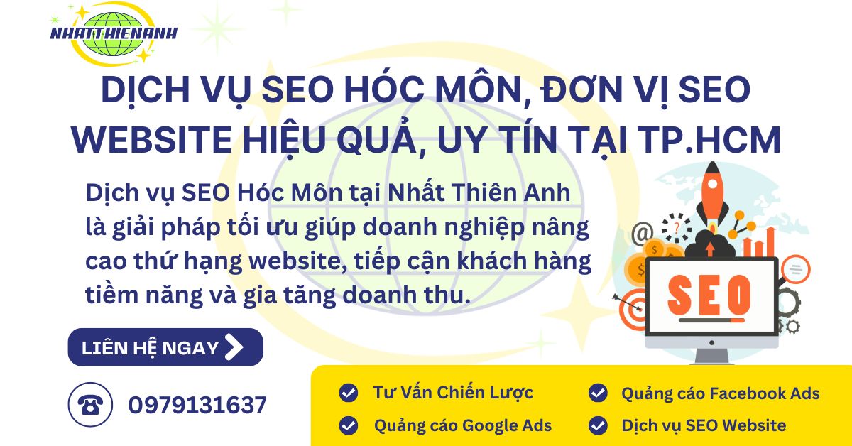 Dịch Vụ SEO Hóc Môn, Đơn Vị SEO Website Hiệu Quả, Uy Tín tại TP HCM