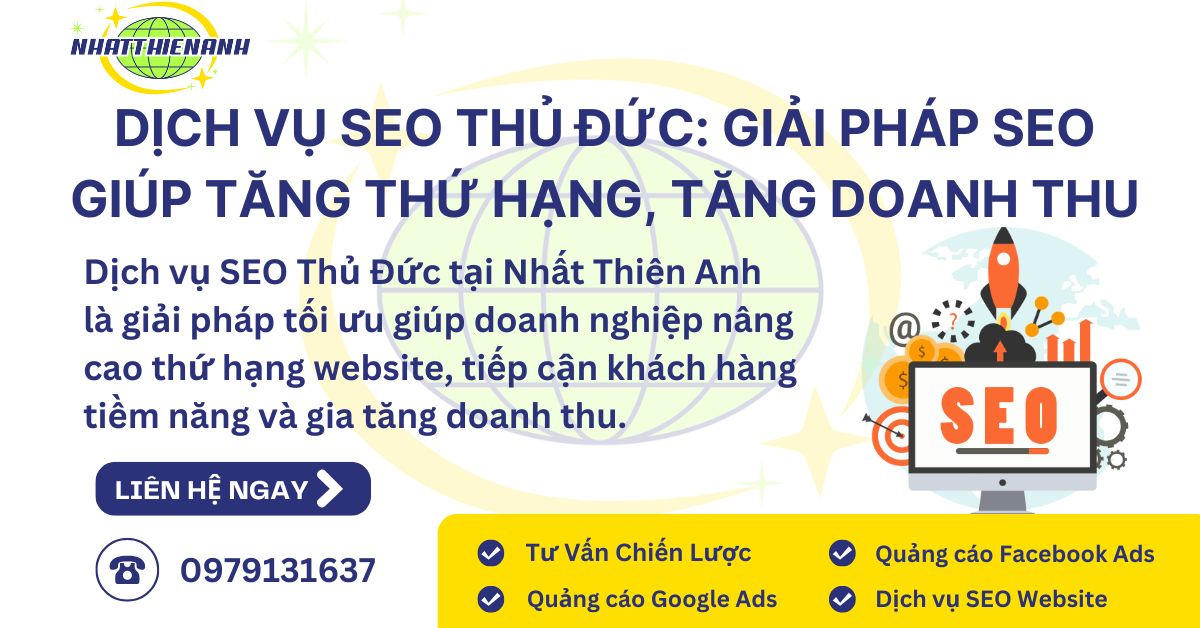 Dịch Vụ SEO Thủ đức giải pháp SEO giúp Tăng Thứ Hạng, Tăng Doanh Thu