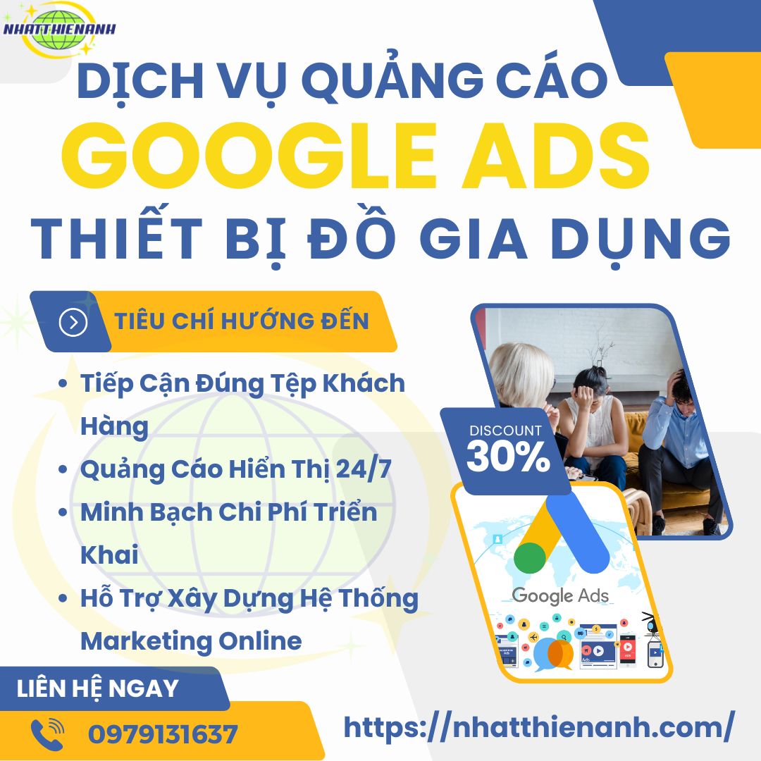 Dịch Vụ Quảng Cáo Google Ads Thiết Bị Đồ Gia Dụng